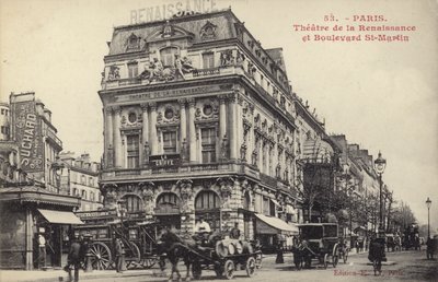 Teatro de la Renaissance y Boulevard St Martin, París de French Photographer