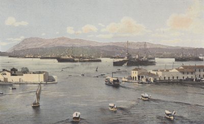 Toulon, Dársena Vieja y Pequeña Rada, Vista tomada desde el Muelle de Cronstadt de French Photographer