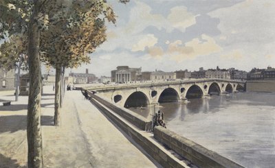 Toulouse, Pont-Neuf, Vista río arriba en la orilla izquierda del Garona de French Photographer