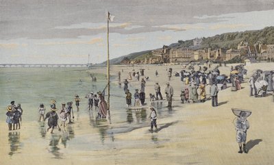 Trouville, La playa en el momento de la marea de French Photographer