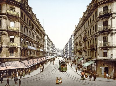 Vista de la Rue de la République, Lyon, 1890-1900 de French Photographer