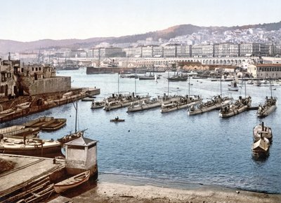 Vista del puerto de Argel desde el Almirantazgo de French Photographer