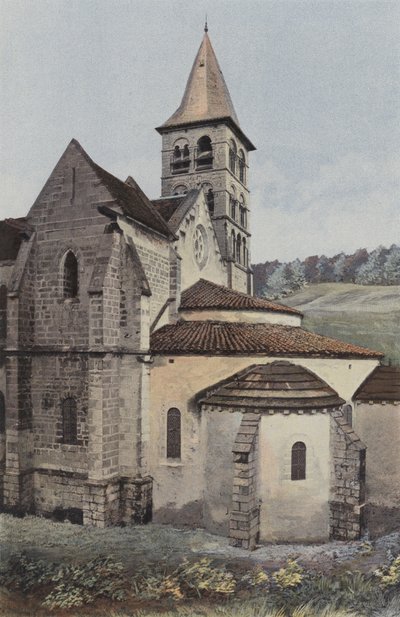Vignory, Iglesia, Ábside y transepto S de French Photographer