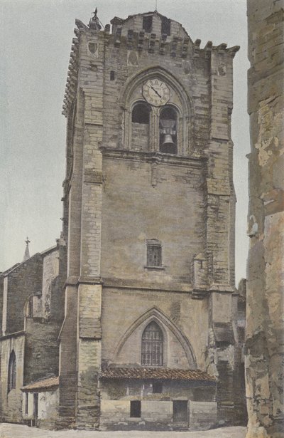 Villeneuve-les-Avignon, Iglesia, Campanario fortificado, hoy Beffroi (antes de la restauración) de French Photographer