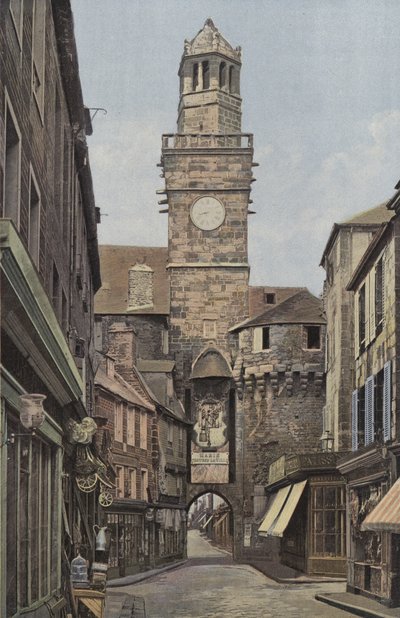 Vire, Puerta del Reloj, lado exterior a la ciudad de French Photographer