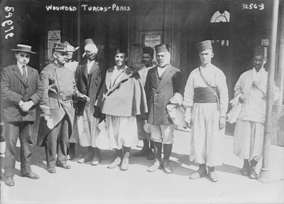 Turcos heridos en París, 1914 de French Photographer