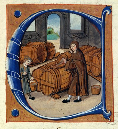 Producción de vino en la Edad Media, del 