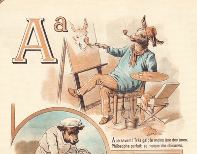 A: ¡Científico asno! Muy alegre; el menor ano, el perfecto filósofo, se burla de las disputas de French School