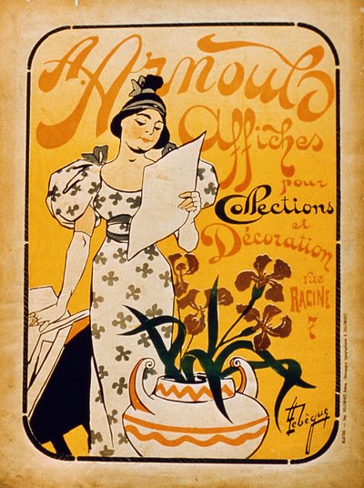 Pósters de A. Anouls para colección y decoración, Rue Racine, París de French School