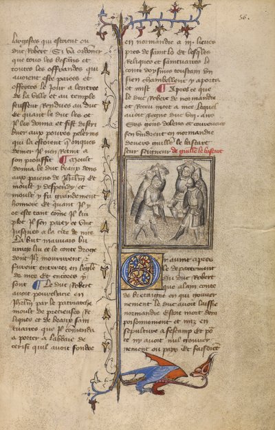 Una batalla entre Wankelin de Ferreres y Hugo de Montfort, c.1400-15 de French School