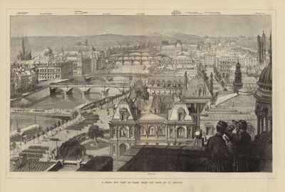 Vista Aérea de París desde el Techo de St Gervais de French School