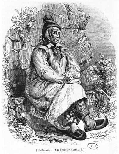 Un granjero de Normandía, c.1840 de French School