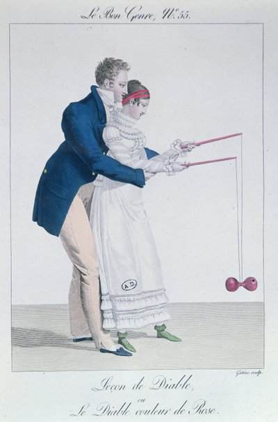Un juego de Diábolo, principios del siglo XIX de French School