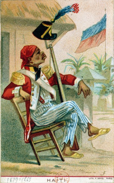 Un soldado haitiano, 1879 de French School