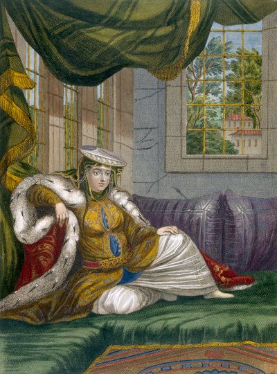 Una mujer judía en vestido ceremonial, c.1708 de French School