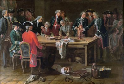 Lección de anatomía hippiátrica con Philippe-Etienne Lafosse (1738-1820) de French School