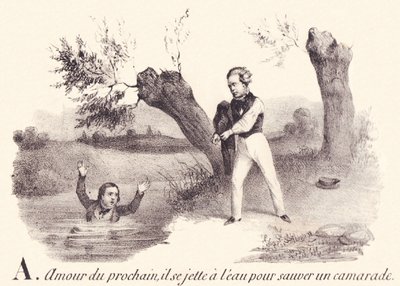 A: Amor al prójimo, se lanza al agua para salvar a un compañero de French School