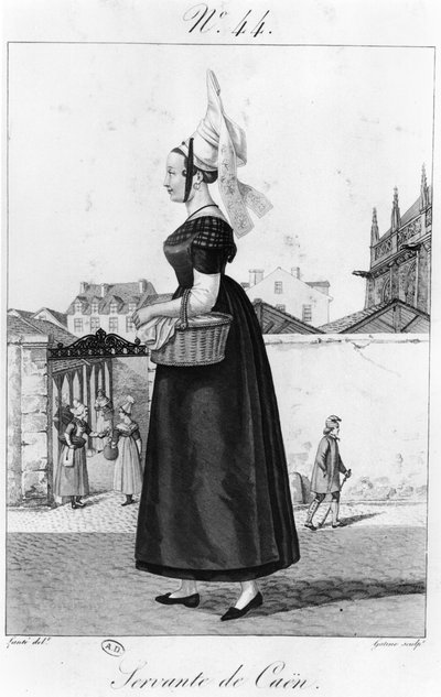 Una doncella de Caen, c.1820-30 de French School