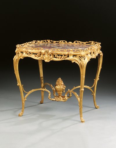 Una mesa central de Napoleón III, por Maison Millet, París, c.1860 de French School