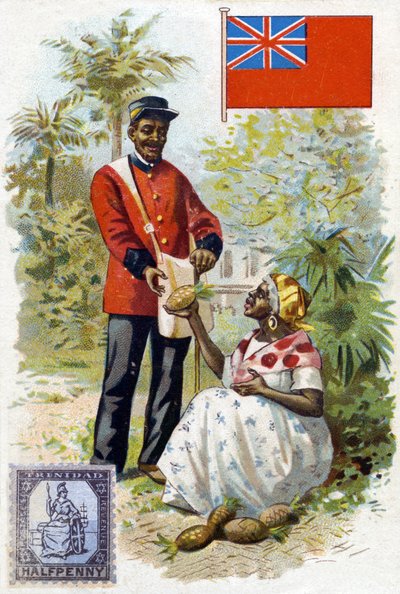 Un cartero en Trinidad, finales del siglo XIX de French School