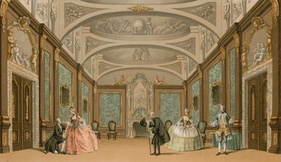 Una escena de teatro de French School