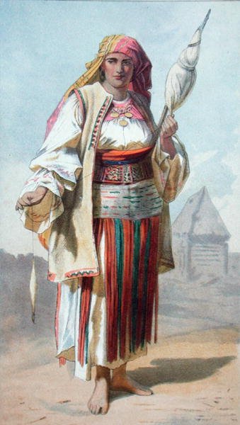 Una mujer valaca, ilustración de 