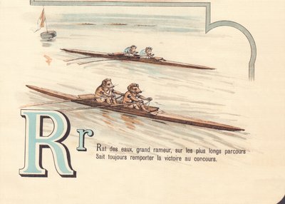 A: Rata de agua, gran remero, en las rutas más largas siempre sabe cómo ganar la competencia de French School