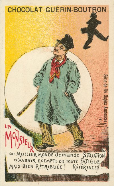 Un caballero buscando empleo fácil y bien pagado de French School