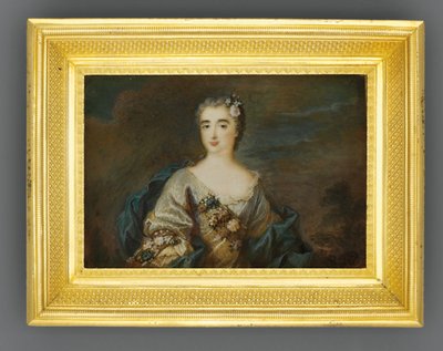 Una dama llamada Louise-Jeanne de Durfot, duquesa de Mazarin y de la Meilleraye, c.1750 de French School