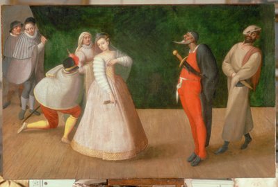 Una representación de la Commedia dell