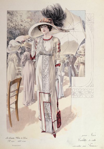 Un vestido de ciudad, de Les Grandes Modes de Paris de French School