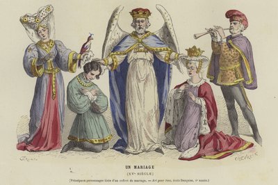 Una boda, siglo XV de French School