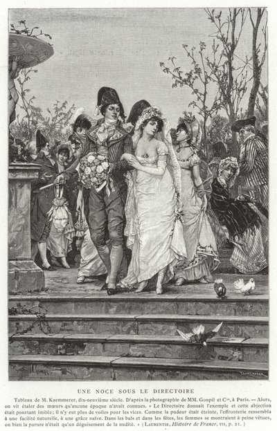 Una boda bajo el Directorio, Revolución Francesa, 1795-1799 de French School