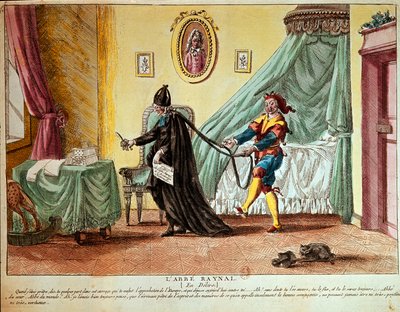 Abbé Raynal en un delirio, c.1790 de French School