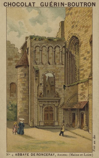 Abadía de Ronceray, Angers, Maine-et-Loire de French School