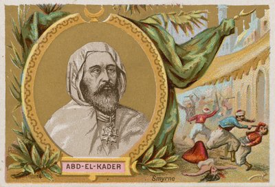Abd-el-Kader que lideró la lucha islámica contra la invasión francesa de Argelia de French School