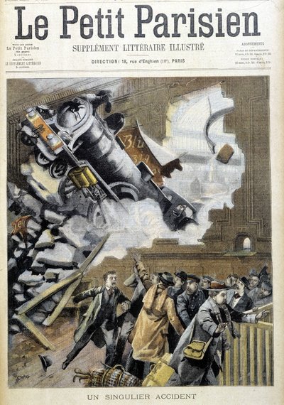 Accidente del tren Orient Express en Frankfurt - en "Le petit Parisien" del 22/12/1901 de French School