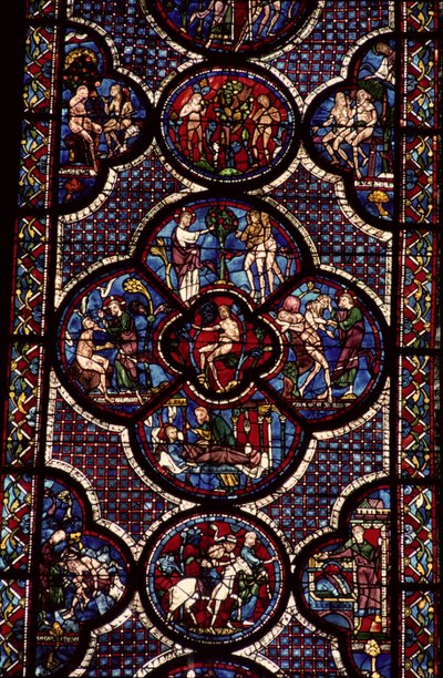 Ventana de Adán y Eva, siglo XIII de French School