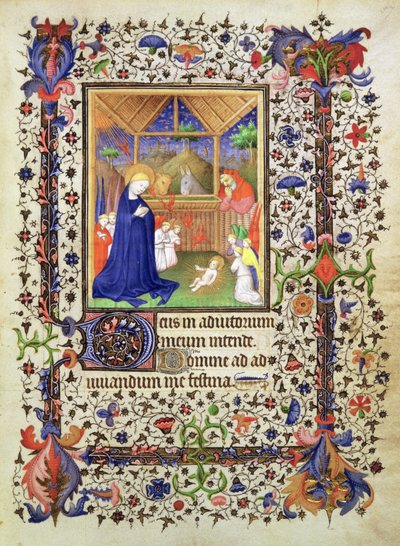 Añadir 16997 f.57 Natividad, del Chevalier Hourse, c.1420 (vitela) de French School