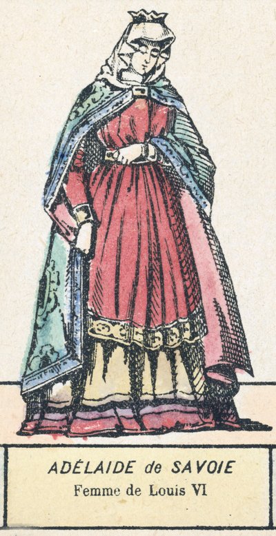 Adelaida de Saboya, esposa de Luis VI de French School