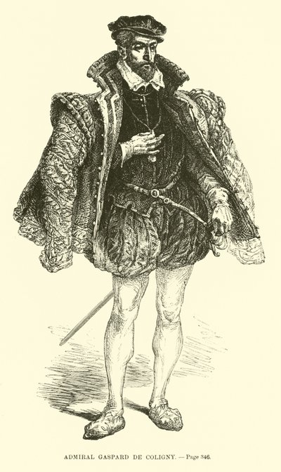 Almirante Gaspard de Coligny de French School