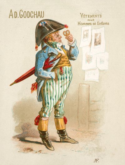 Anuncio de ropa para hombres y niños de Ad Godchau de French School