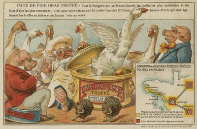 Anuncio de paté de foie gras Amieux Frères de French School