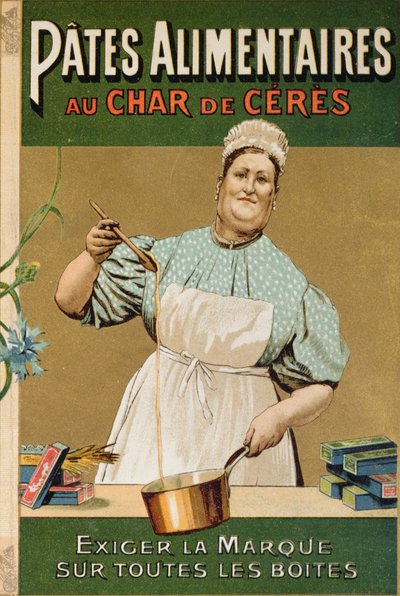 Anuncio de pasta Au Char de Ceres, c.1900 de French School