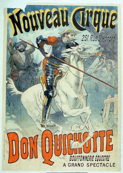 Anuncio para Don Quijote, Nuevo Circo, Bufonadas a Caballo de French School