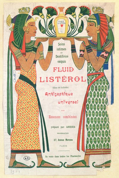 Anuncio de Fluid Listerol, 1901 de French School