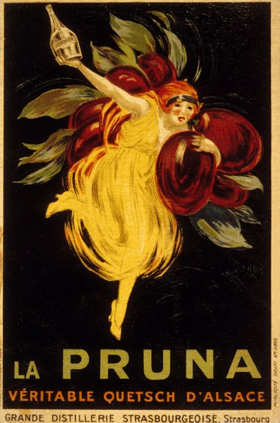 Anuncio de Pruna (litografía en color) de French School