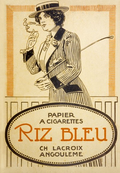 Anuncio de los cigarrillos Blue Rice de French School
