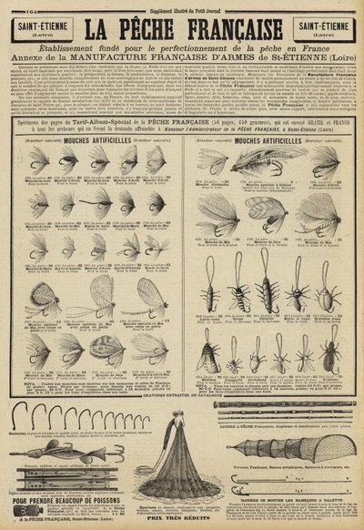 Anuncio de aparejos de pesca de French School