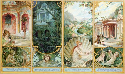 Anuncio del Agua Mineral de Carlsbad, Bohemia de French School